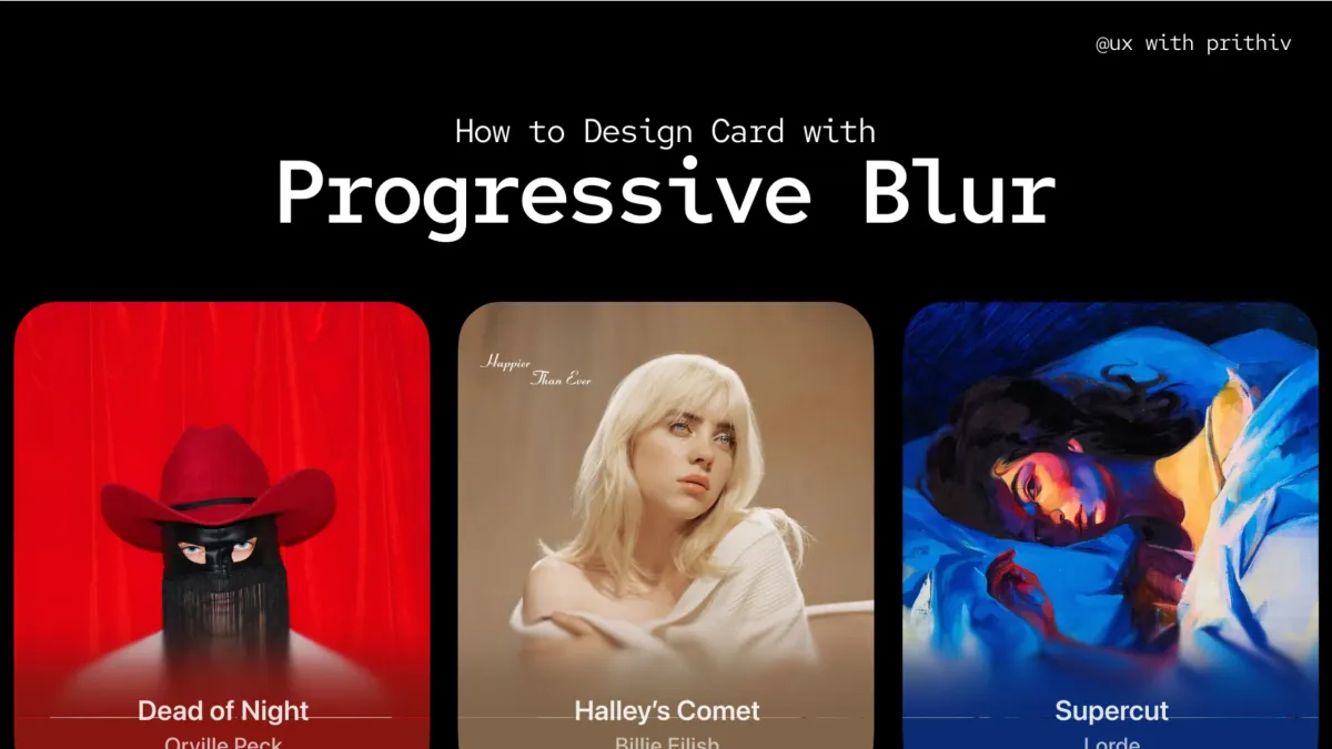 How to Design Card with Progressive Blur Feature image