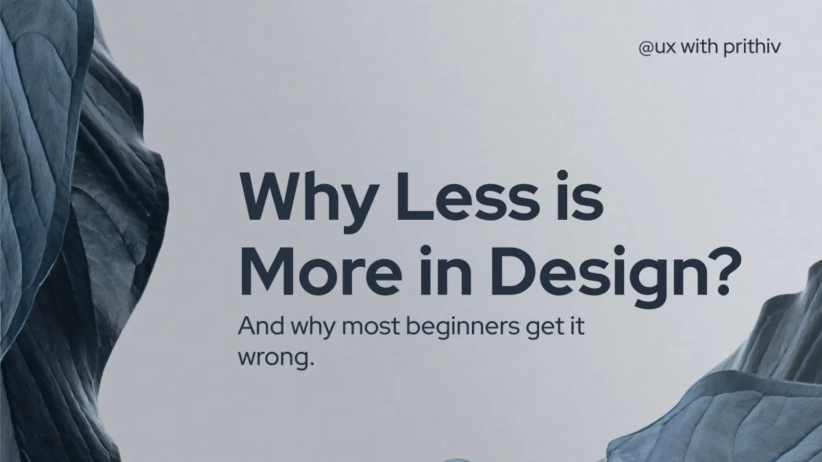 Why Less is More in Design? Feature image