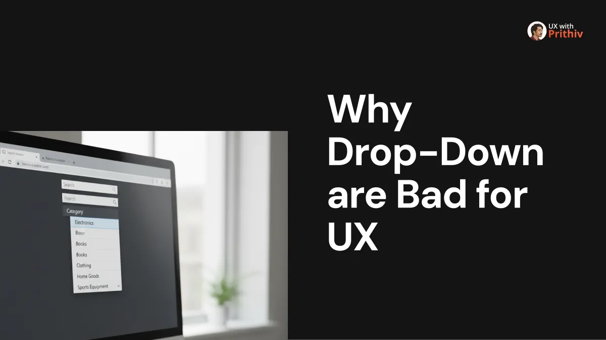 Why Drop-Down are Bad for UX Feature image
