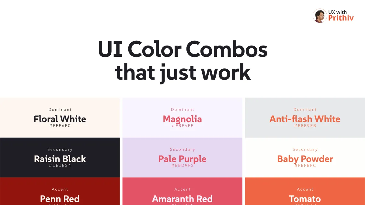 UI Color Combos that just work Feature image