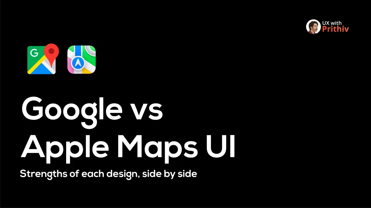 Google vs Apple Maps UI Feature image