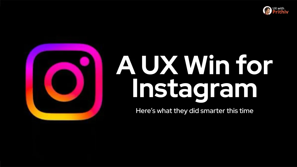 A UX win for instagram Feature image