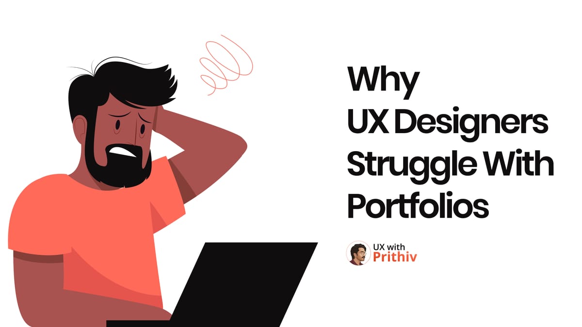 Why UX Designers struggle with Portfolios Feature image