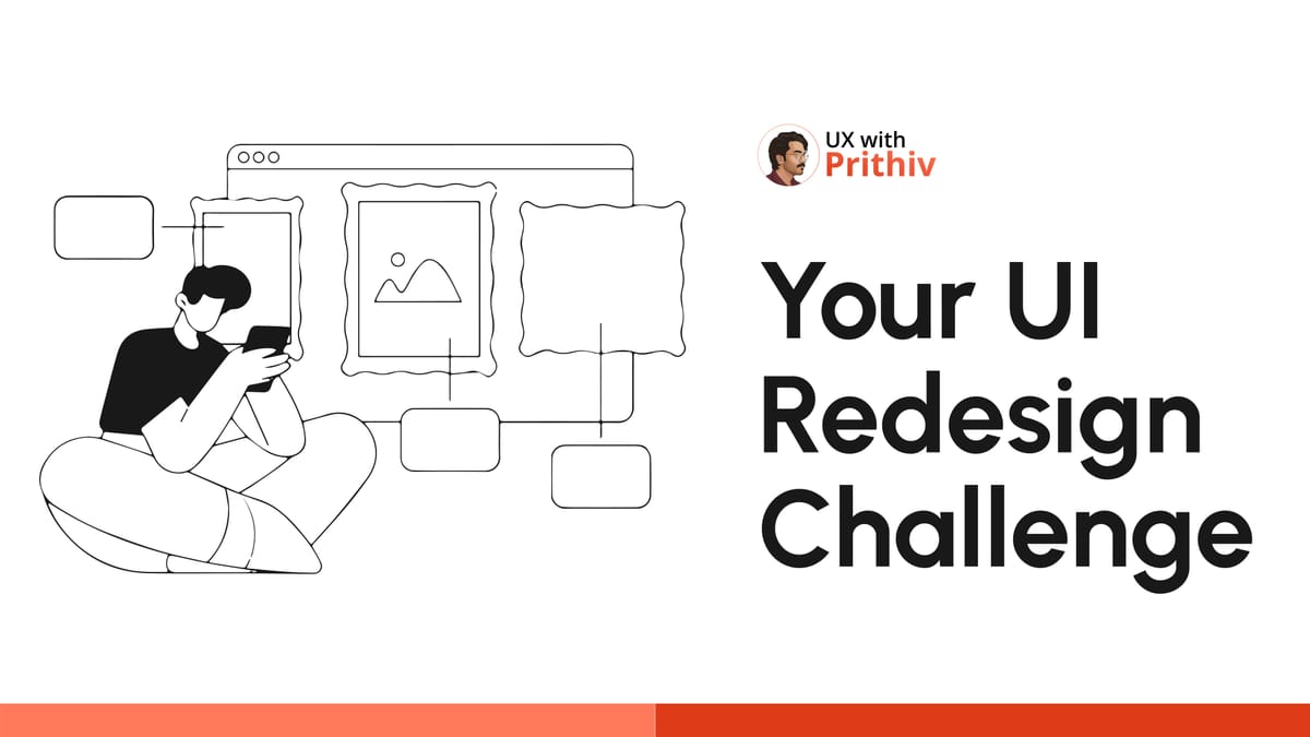 Your UI Redesign Challenge Feature image