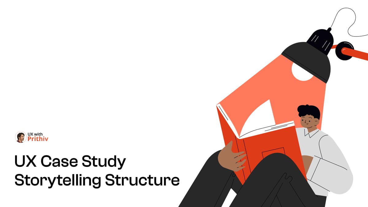 UX Case Study Storytelling Structure Feature image