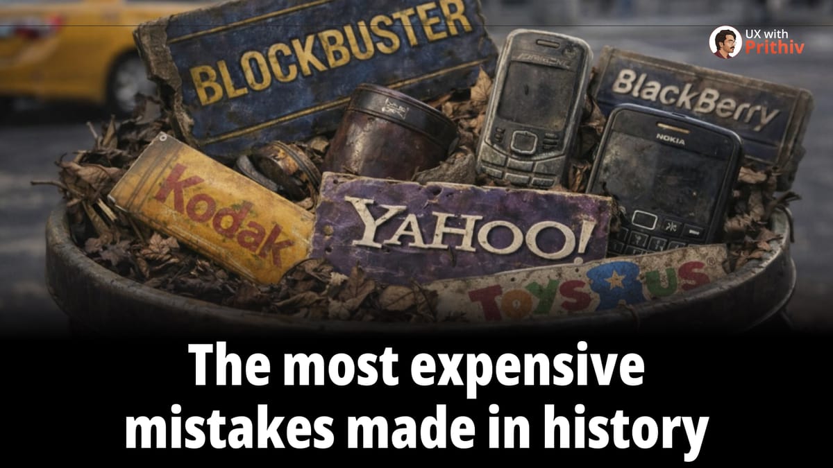 The Billion-Dollar UX Lessons from History’s Greatest Corporate Failures Feature image
