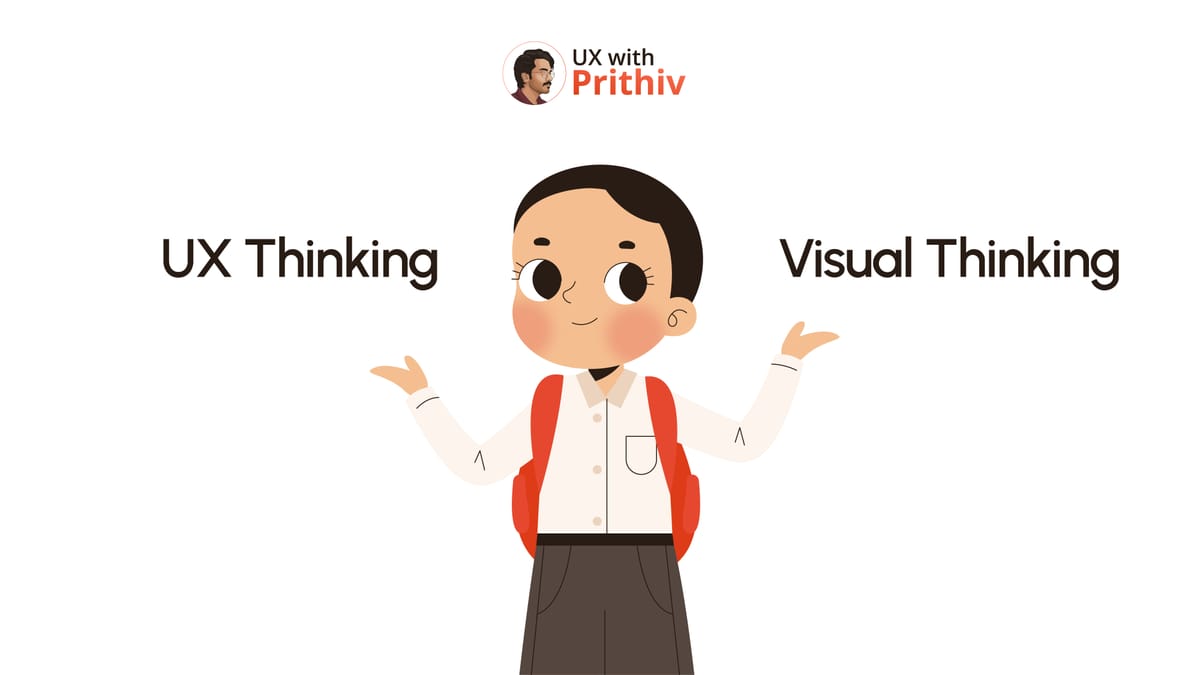 Ux Thinking Vs Visual Thinking Feature image
