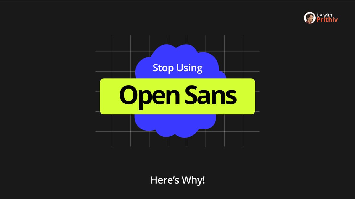 Stop using Open Sans Feature image