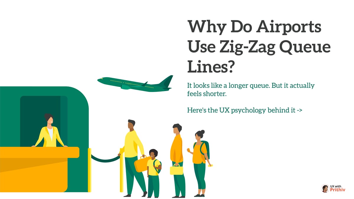 Why Airports Use Zig-Zag Queue Lines: A Powerful UX Lesson in Perceived Progress Feature image