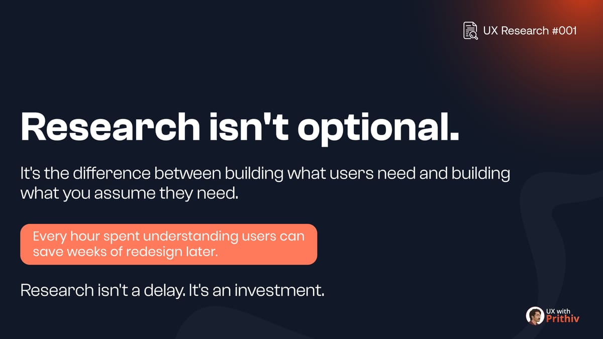 UX Research - Episode 001 Feature image