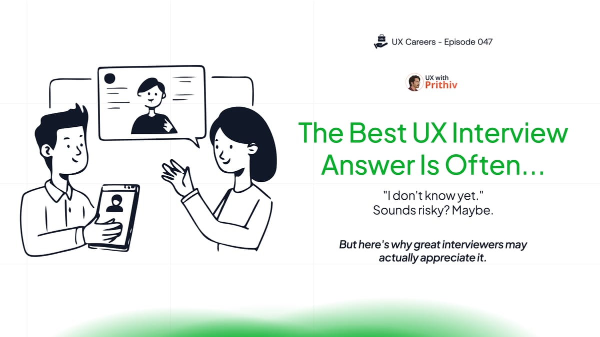 Ux Careers - Episode 047 Feature image