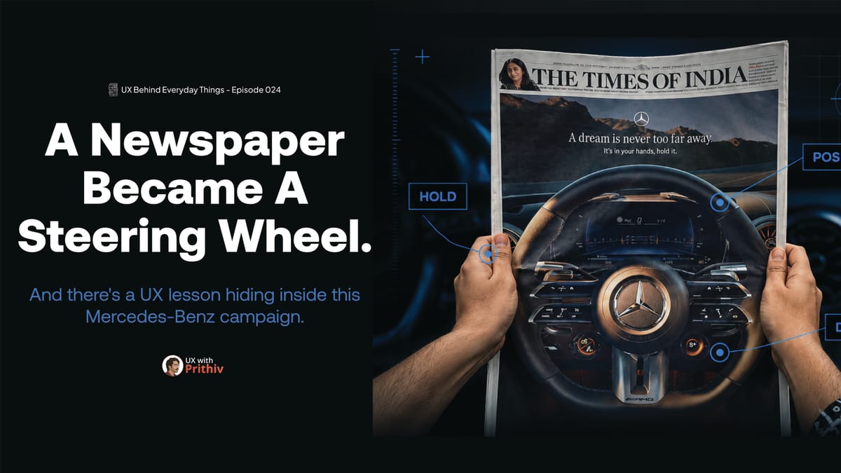 A Newspaper Became a Steering Wheel Feature image
