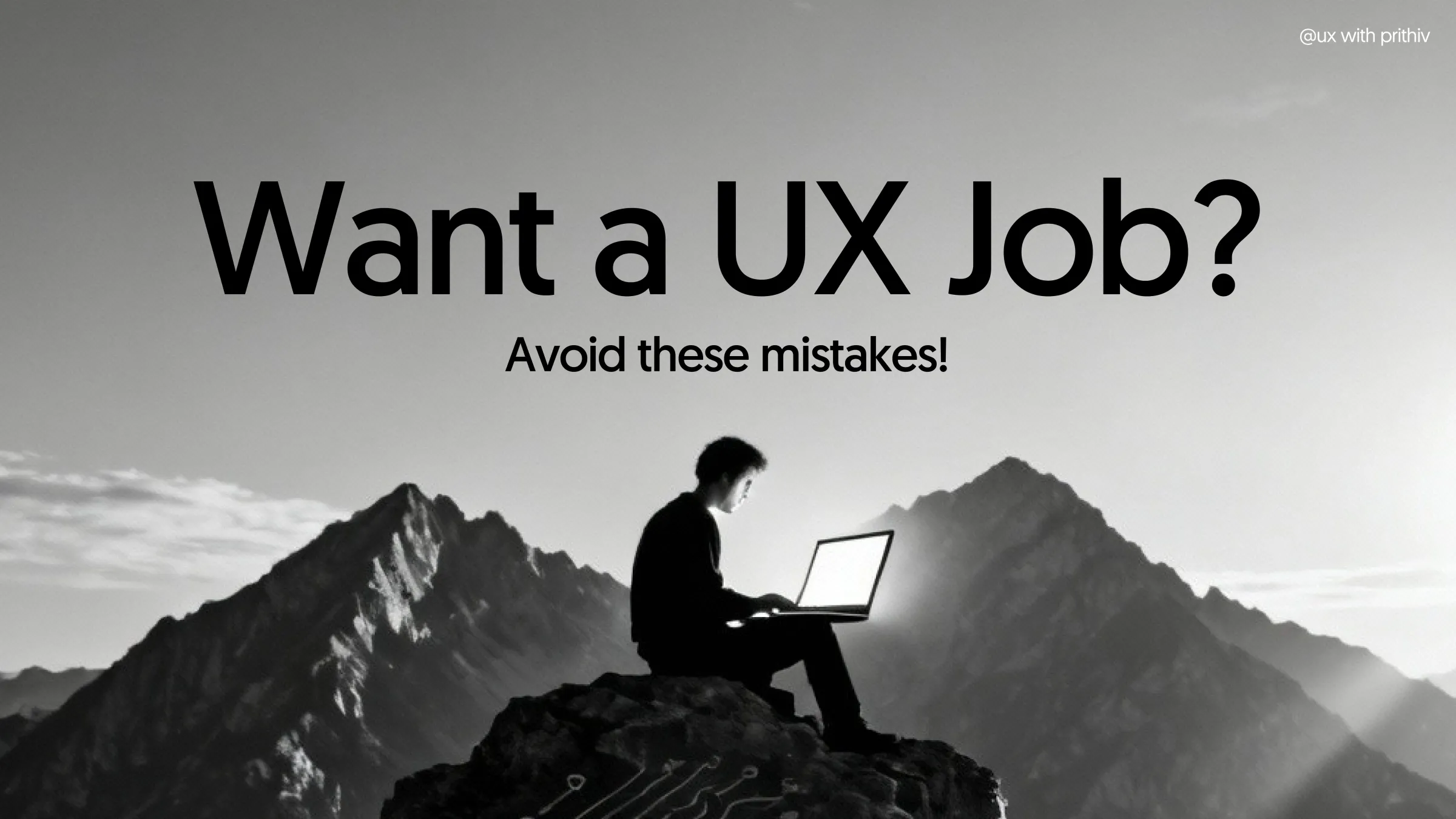 Want a UX Job? Post image
