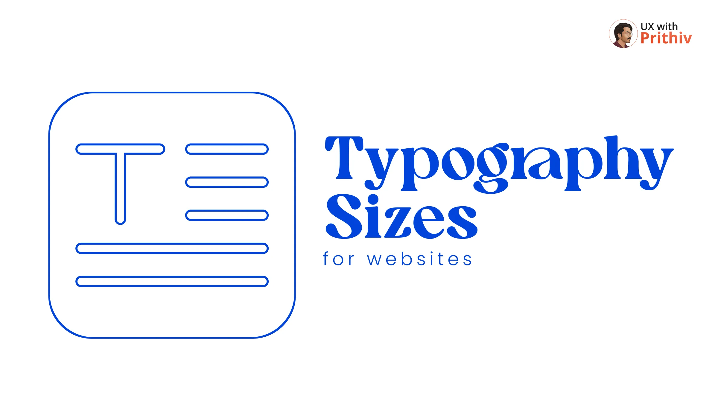 Typography Sizes for websites Post image