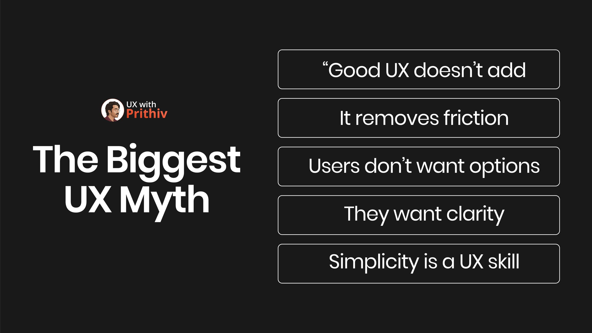 Biggest Ux Myth Post image