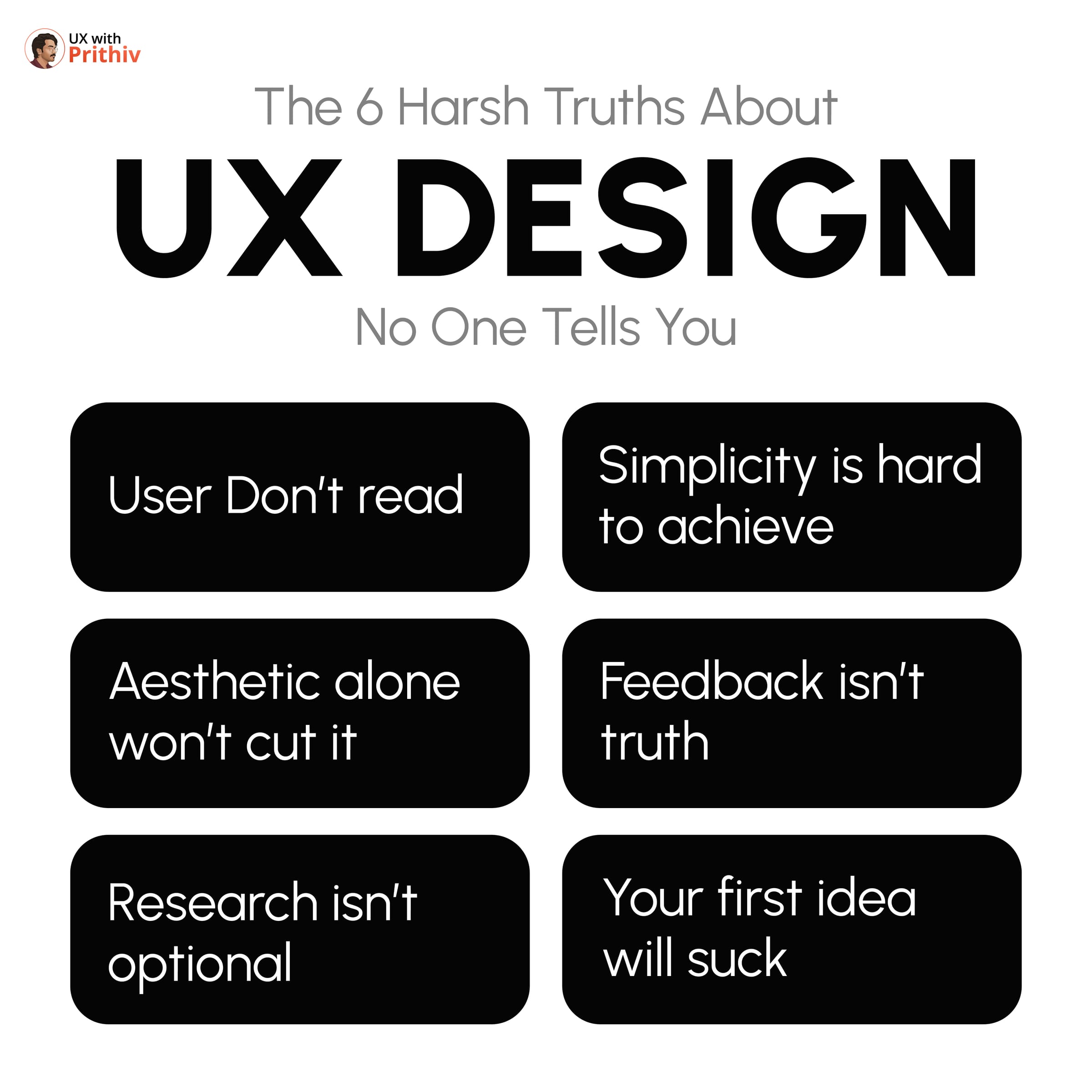 6 Harsh Truths About UX Design Post image