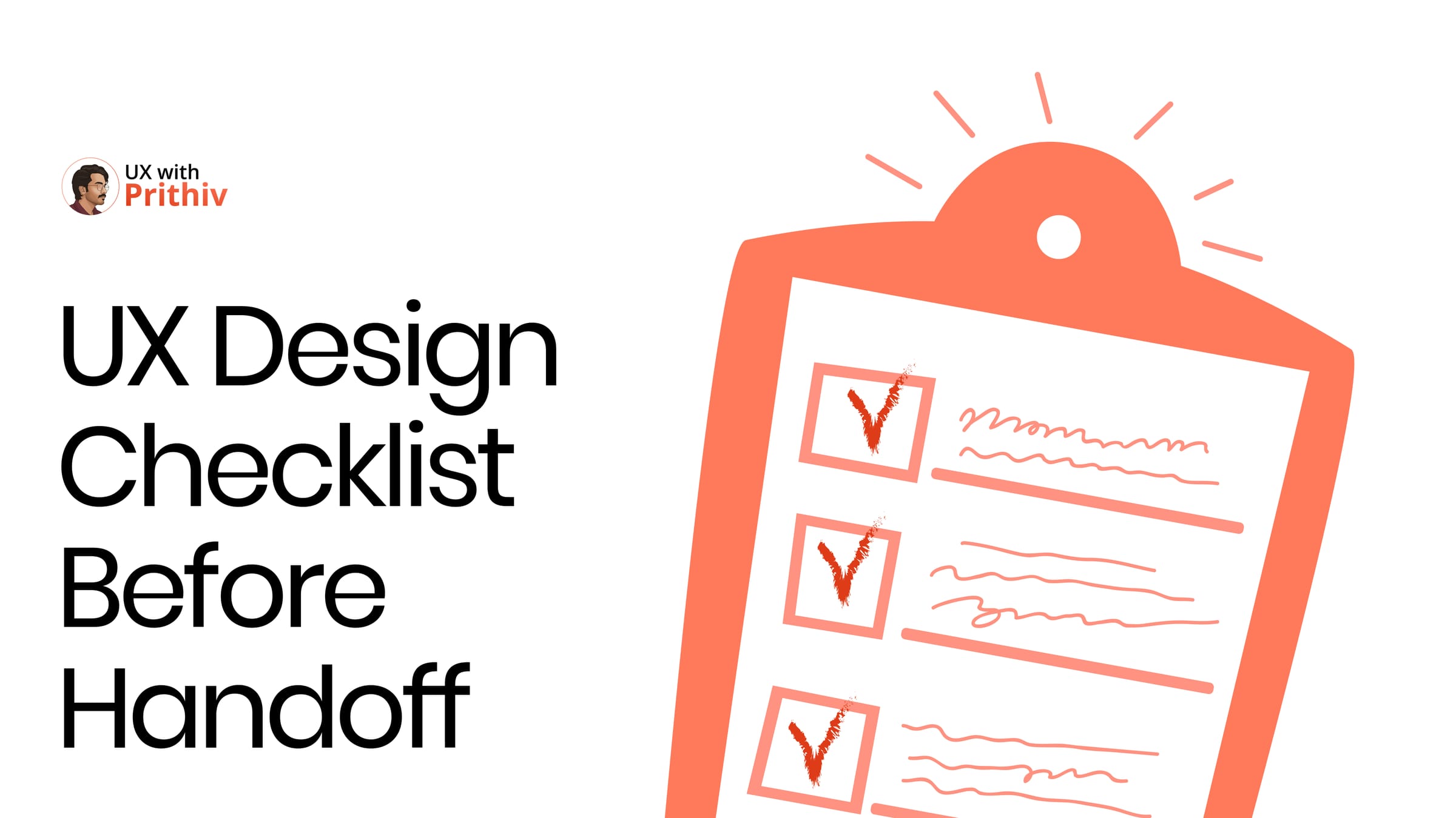 UX Design Checklist Before Handoff Post image
