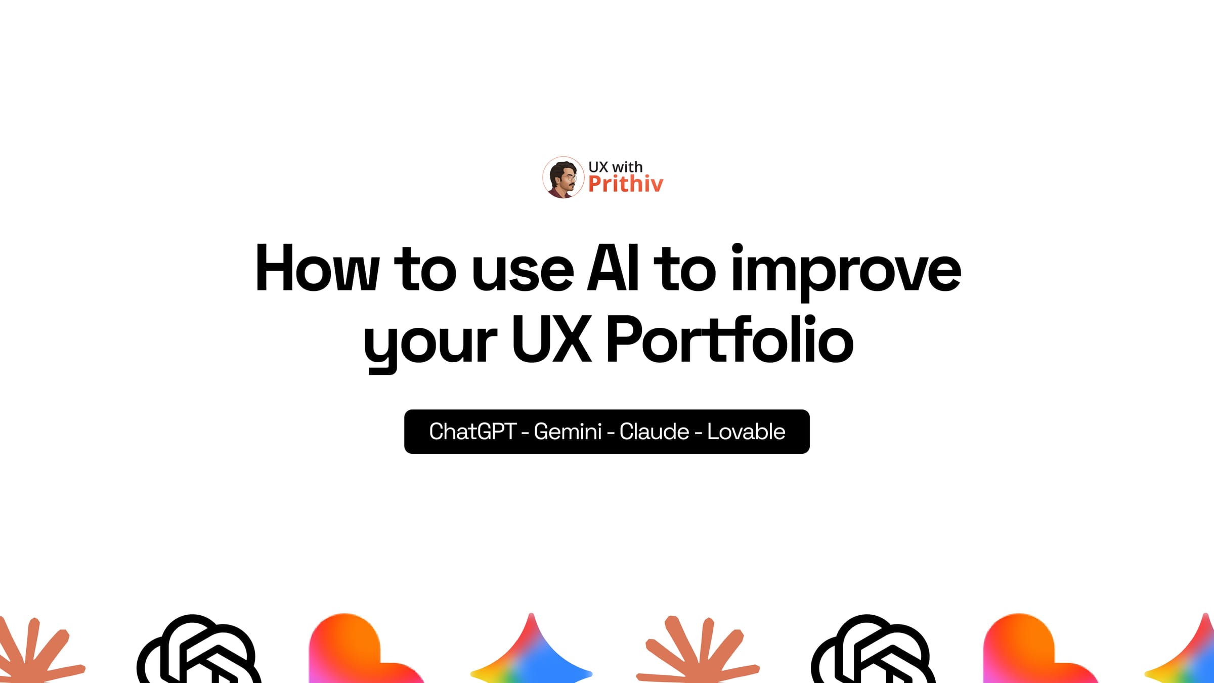 How to use Al to improve your UX Portfolio Post image