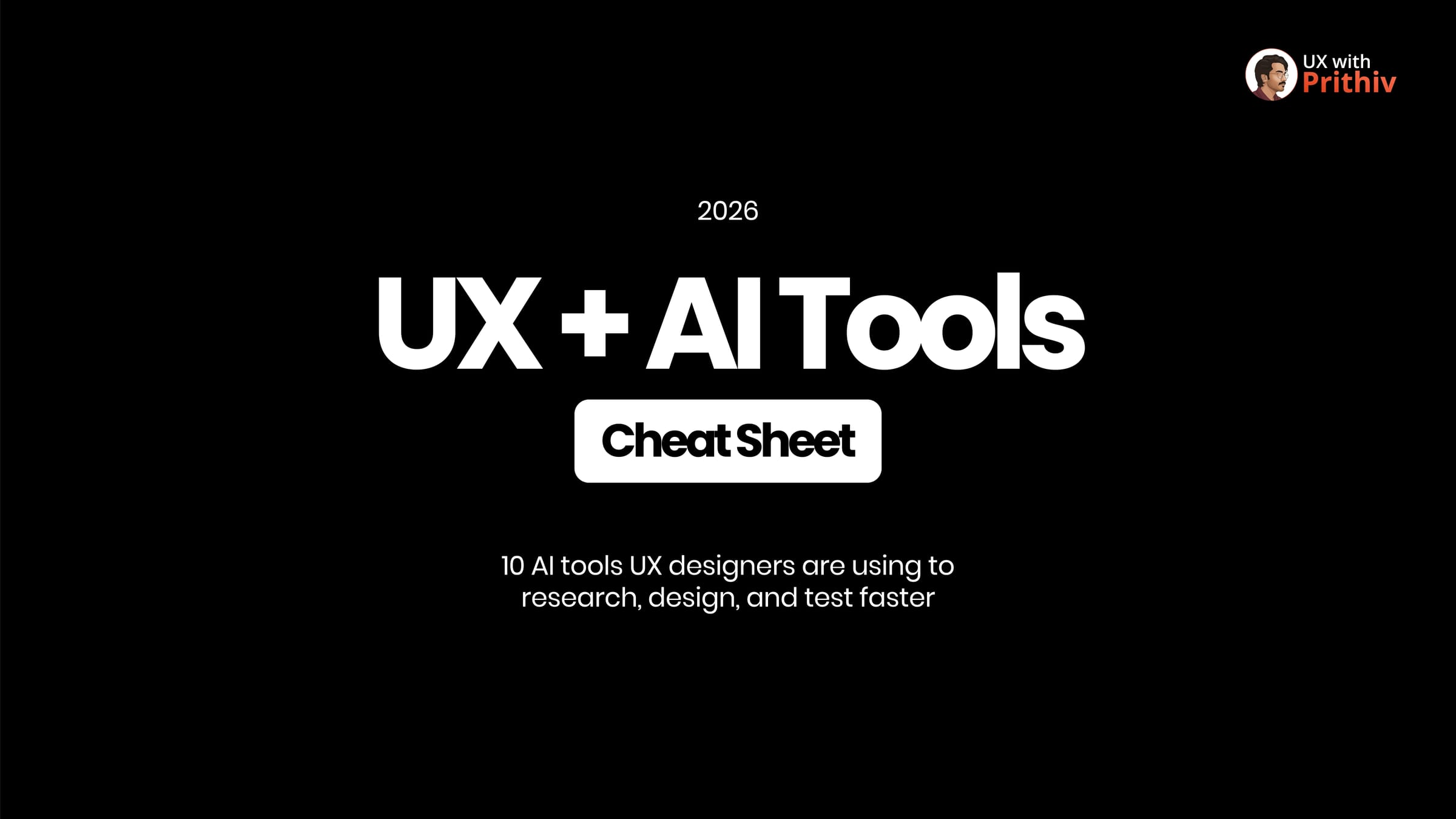 Cheat Sheet for UX + AI Post image