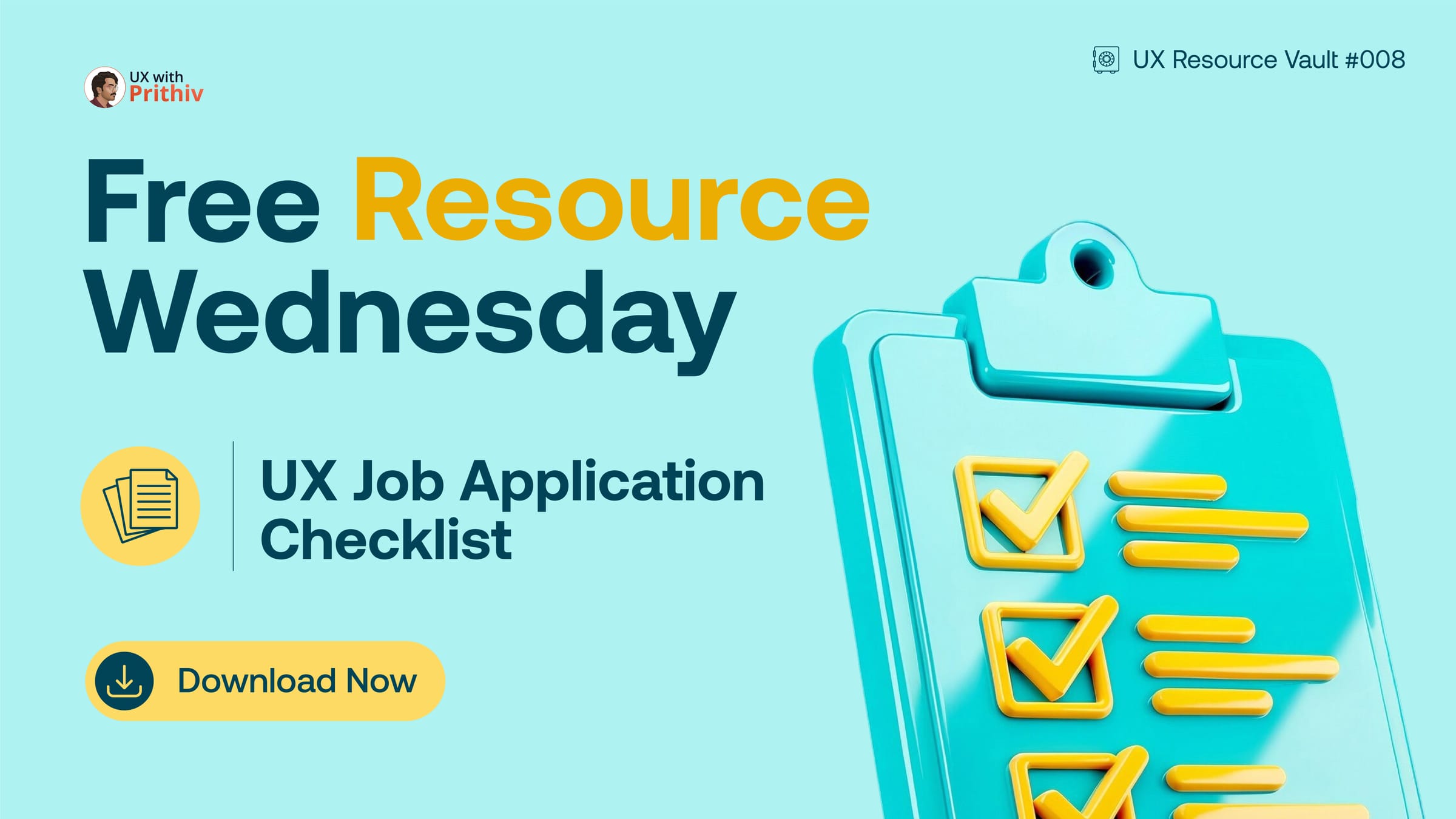 UX Job Application Checklist Post image