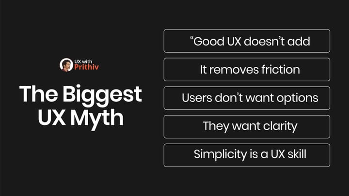 Biggest Ux Myth Feature image
