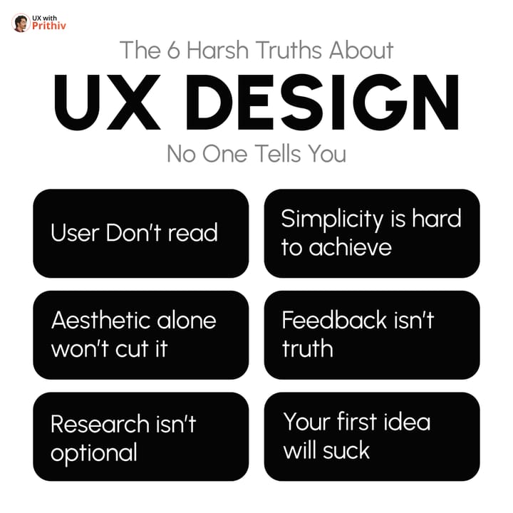 6 Harsh Truths About UX Design Feature image