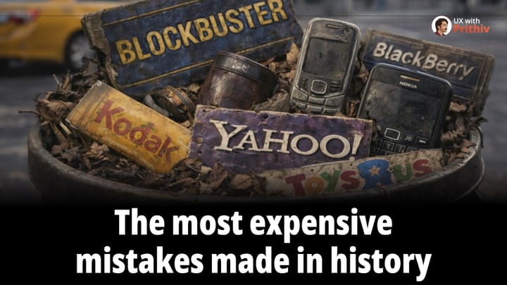 The Billion-Dollar UX Lessons from History’s Greatest Corporate Failures Feature image