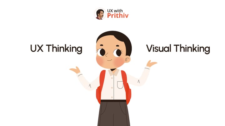 Ux Thinking Vs Visual Thinking Feature image