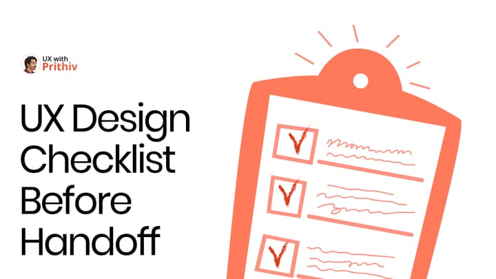 UX Design Checklist Before Handoff Feature image