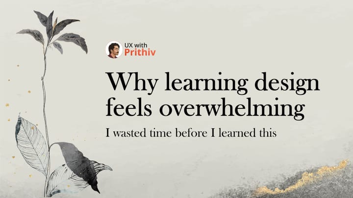 Why learning design feels overwhelming Feature image