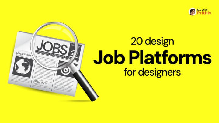 20 design Job Platforms for designers Feature image