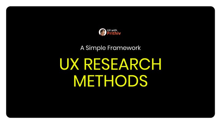 UX research methods - a simple framework Feature image