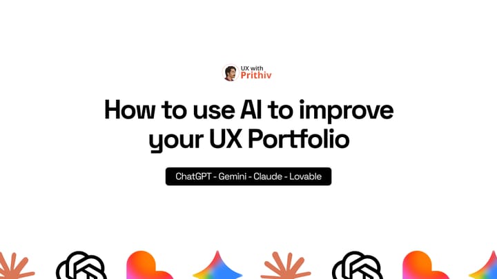 How to use Al to improve your UX Portfolio Feature image