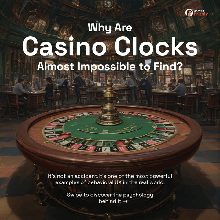Why Casinos Hide Clocks: A Powerful Lesson in UX Psychology Feature image