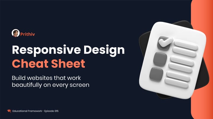 Responsive Design - Cheat Sheet Feature image