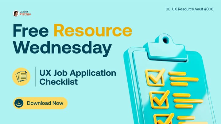 UX Job Application Checklist Feature image
